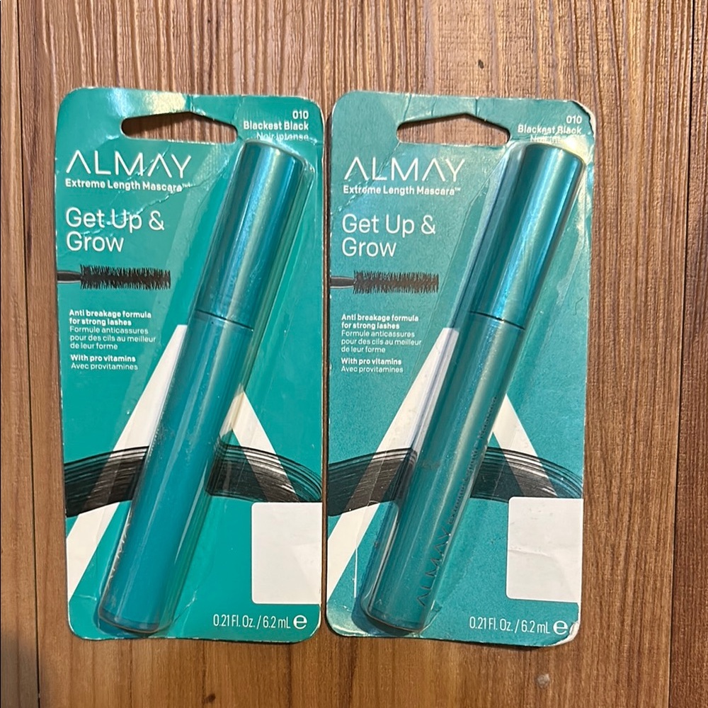 Almay Get Up & Grow Mascara in Blackest Black 010 (Noir intense) 6.2ml each
